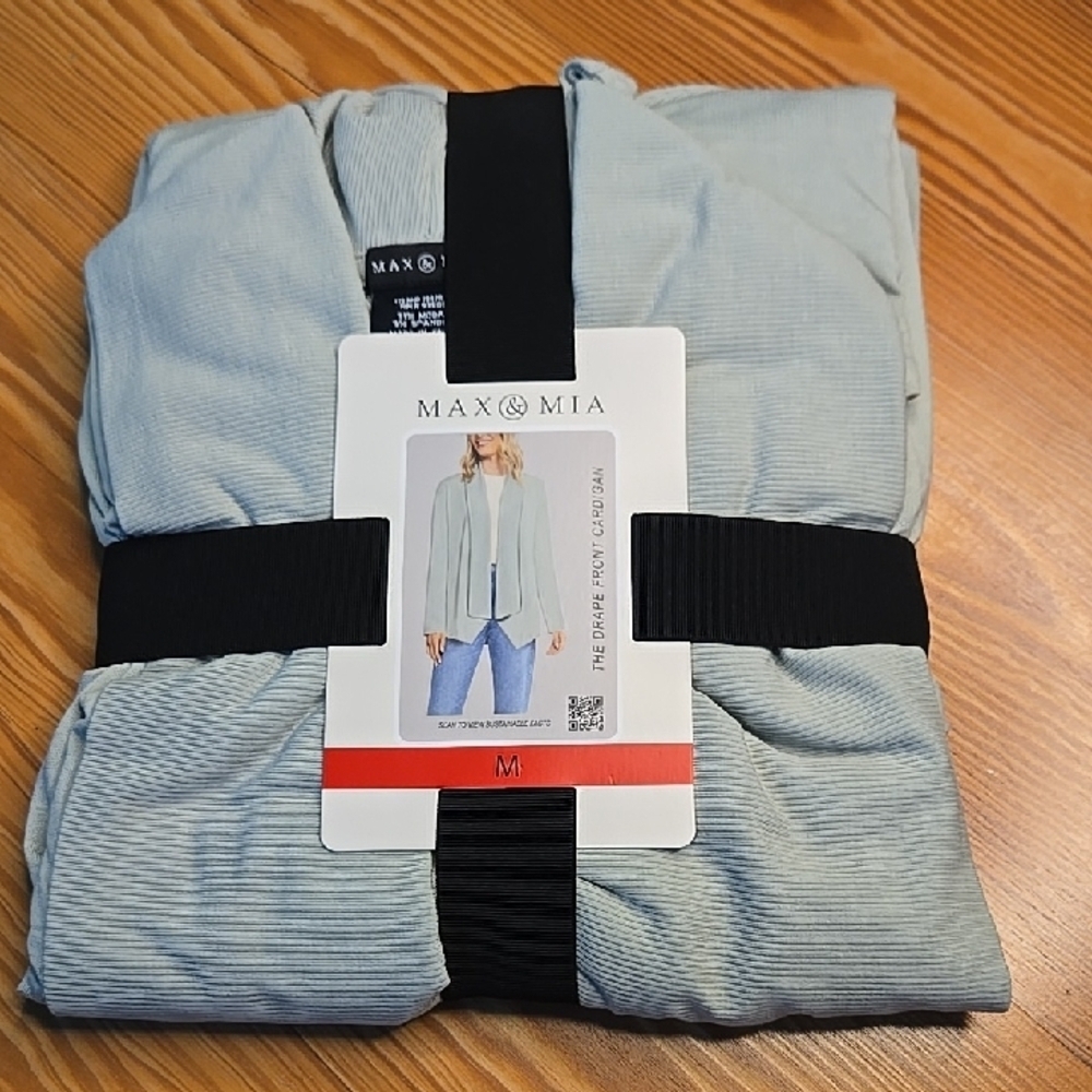 Max & Mia Drape Front Cardigan